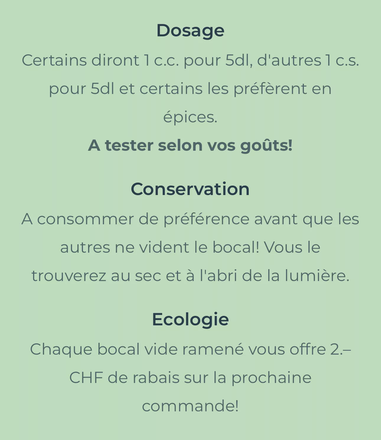 Bouillon artisanal Soleil