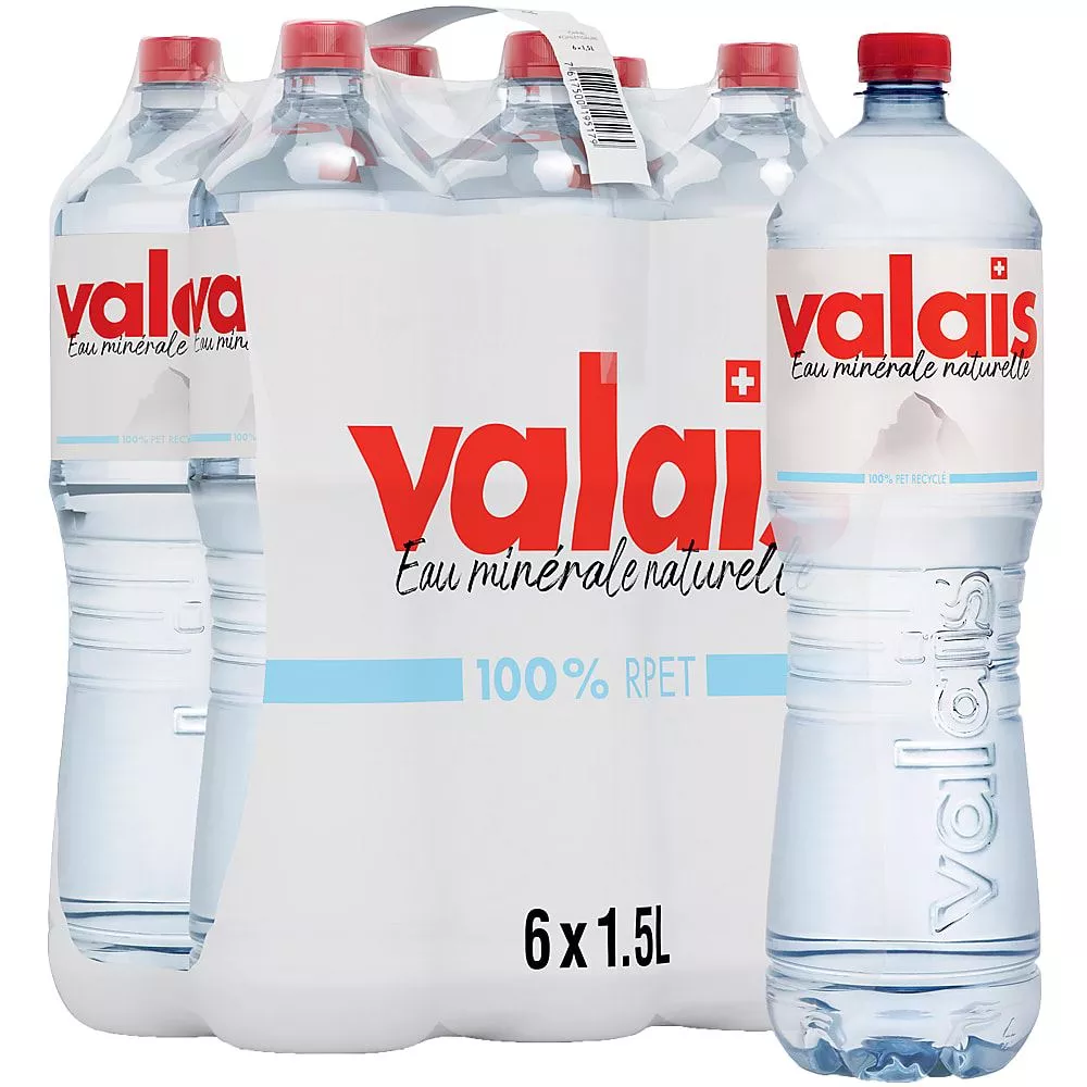 Valais eau naturelle 6x1.5 L Prix bas permanent